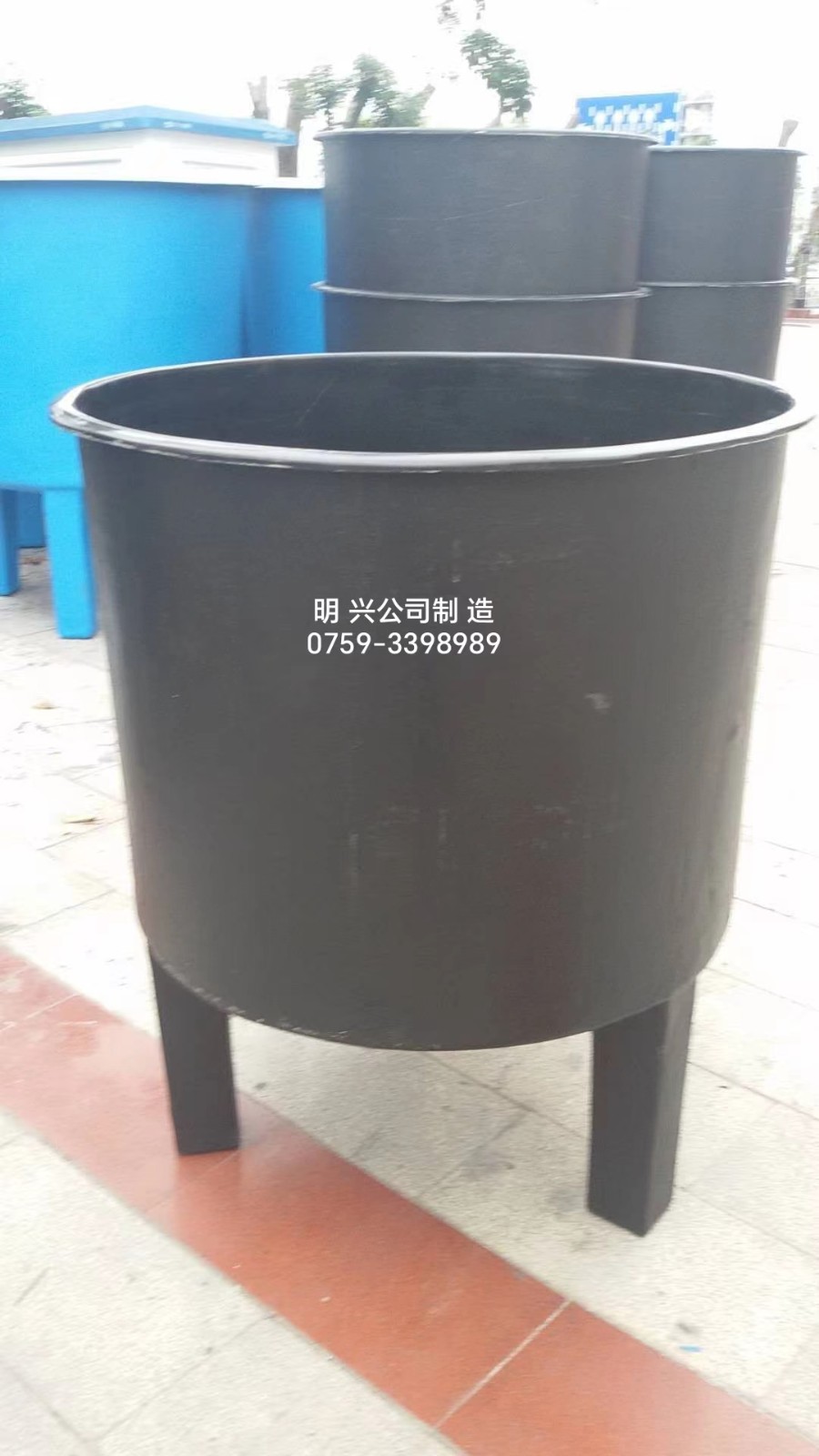 玻璃钢平底锥形底孵化桶 鱼虾虾苗养殖桶 室内循环水培育桶图4